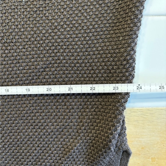 Uncharted Threads Brown Knit Henley Sweater - Picture 3 of 5